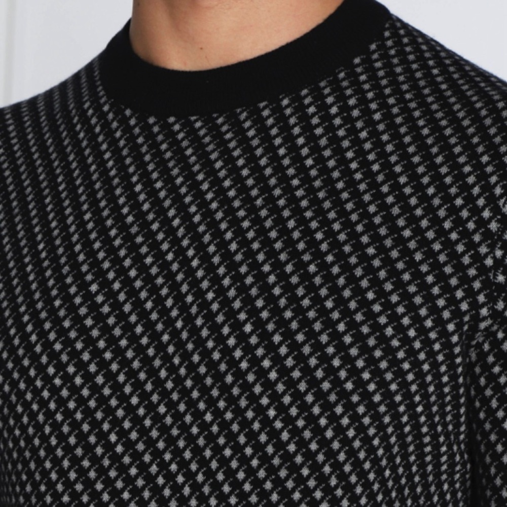 Men's Boss Lacrimo Sweater. Black/gray Size L